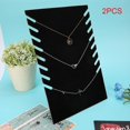 thumbnail image 2 of Bangle Display Organizer Desktop Necklace Display Necklace Display Stand, Jewelry Hanging Rack Bracelet Display Board Stand, Necklace Display Rack, Black Jewelry Display Rack, 2 of 8
