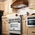 thumbnail image 3 of Zline Kitchen and Bath ZLINE 36" Wooden Wall Mount Range Hood in Walnut - Includes Motor, 3 of 8