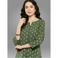thumbnail image 5 of Janasya Women's Green Crepe Foil Printed Pant Set, 5 of 7