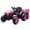 Pink, variant on Kids 12V Ride On Tractor with Trailer, Ride on Toy Tractor with Remote Control, Battery Powered Electric Vehicle Car with Wheels, 35W Dual Motors LED Lights Music for Boys Girls