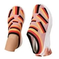 thumbnail image 1 of Mepaouo Womens Mesh Walking Mules Breathable Open Back Slip on Sneakers Knitted Backless Wedge Shoes, 1 of 7