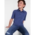 thumbnail image 4 of Wonder Nation Boys' Garment Dye Polo Shirt, Sizes XS-XXL & Husky, 4 of 4