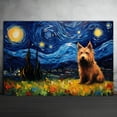 thumbnail image 2 of Berger Picard Dog Watercolor Starry Night Van Gogh Painting Kits, Painting Watercolor Canvas, Canvas Suitable for Room Decor Cafe Decor Or Gift for Friends, 2 of 4