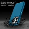 thumbnail image 6 of Entronix Heavy Duty Case Compatible with iPhone 14 Pro, Shockproof Hard Cover, Teal Blue, 6 of 8