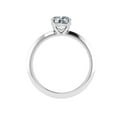 thumbnail image 3 of Ember Jewel 1.4 Ct Cushion Cut Moissanite Engagement Ring - 14K White Gold Plated Simple Solitaire Delicate Design for Women - Beautiful Wedding Jewelry - Thoughtful Gift for Her, 3 of 3