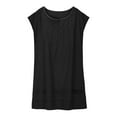 thumbnail image 4 of Spazoro Little and Big Girls Dresses, V-Neck Comfortable Solid Color Sleeveless Casual Dresses for Girls Black Size 10 T, 4 of 6