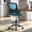 Black-BlUE, variant on TMV Drafting Chairs Adjustable Height Desk Chair, Ergonomic Office Chair with Foot Rest, Computer Chair,White-Gray