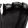 thumbnail image 3 of Ofreoo Women's Lace Patchwork Embroidery Solid Color Gothic Court Party Outside To Wear Corset, 3 of 8