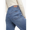 thumbnail image 2 of CALVIN KLEIN Womens Blue Frayed Cropped High Waist Jeans 28, 2 of 4