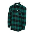 thumbnail image 4 of Big Bill 221Q Quilted Flannel Shirt Jacket-350 Plaid Green & Blue-Regular-S, 4 of 4