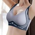 thumbnail image 2 of Lixiuxyad Bras 36c Women's Large Sized Seamless Underwear Set Fixed Cup Vest Style Sports Bra, 2 of 4