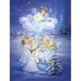 thumbnail image 1 of Carolines Treasures APH6028CHF Angels Around the Tree Flag Canvas House Size, 1 of 4