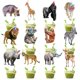 thumbnail image 1 of KINGZONE 48 toppers para cupcakes con temática de safari y selva, 1 of 8