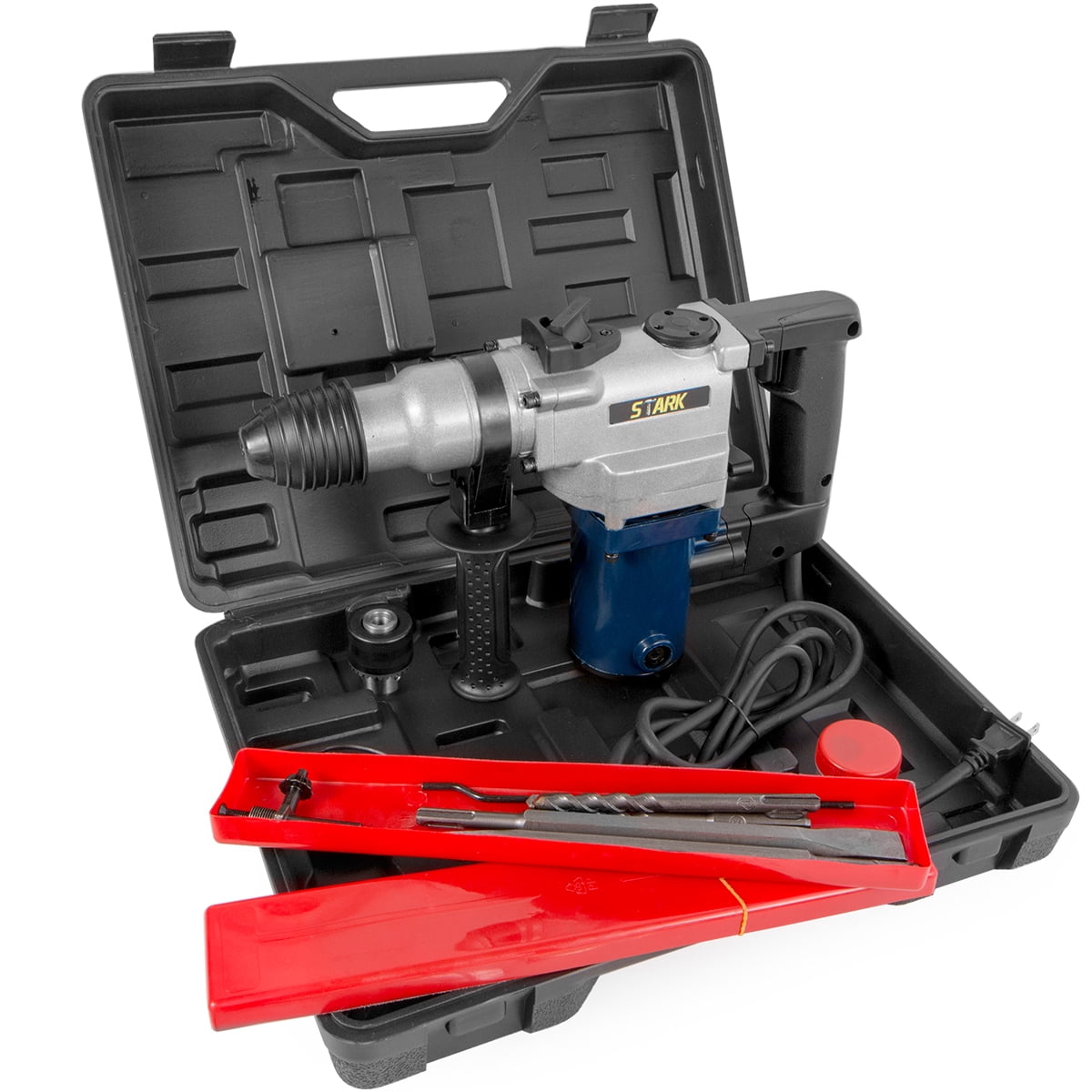 Stark USA 1" SDS Rotary Hammer Drill, Heavy Duty Chipping Hammers, Electric Demolition Hammers Variable Speed, Power Tool For Concrete