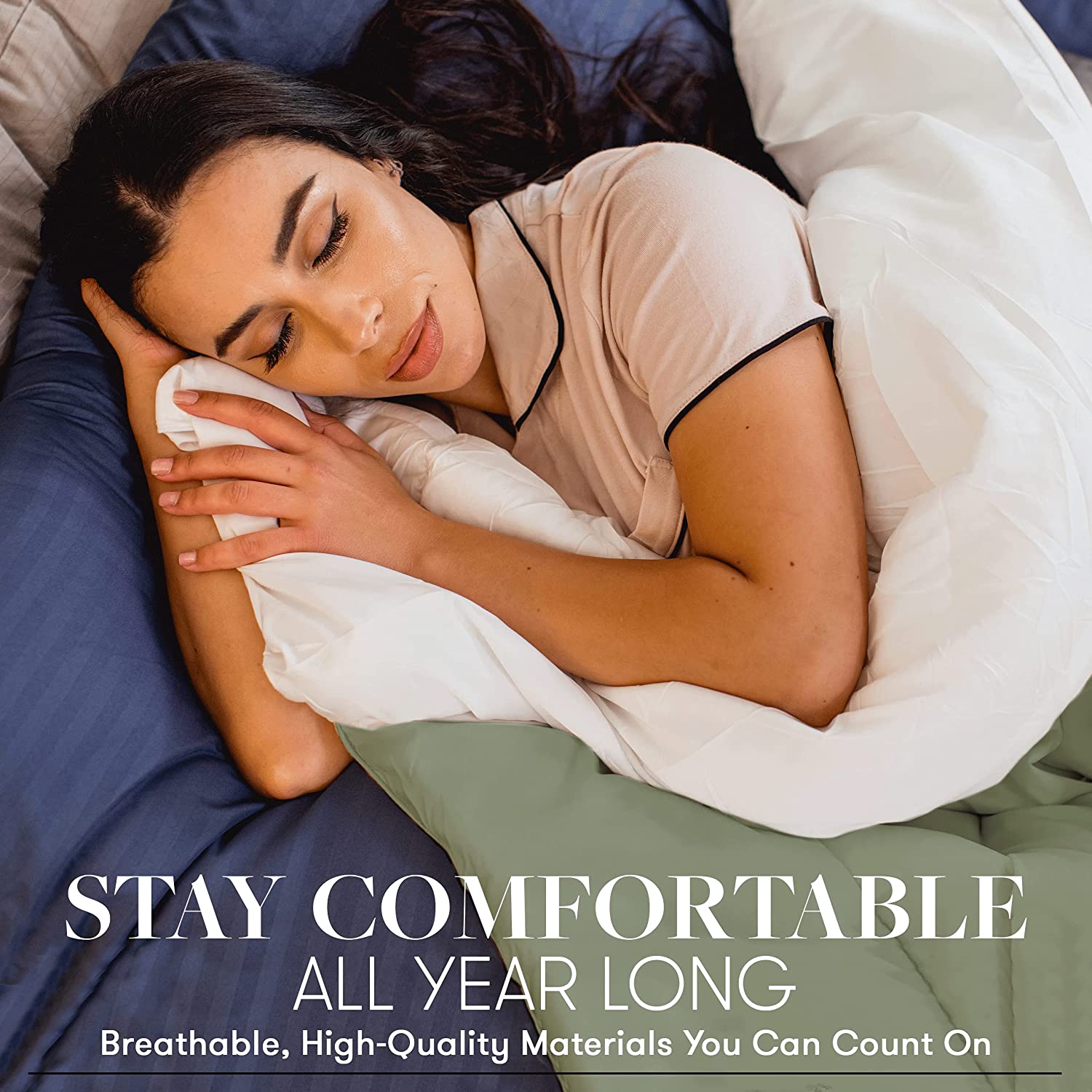 1800 Series Goose Down Alternative Reversible Comforter - Hypoallergenic - All Season-, King/Cal King, Black/Burgundy