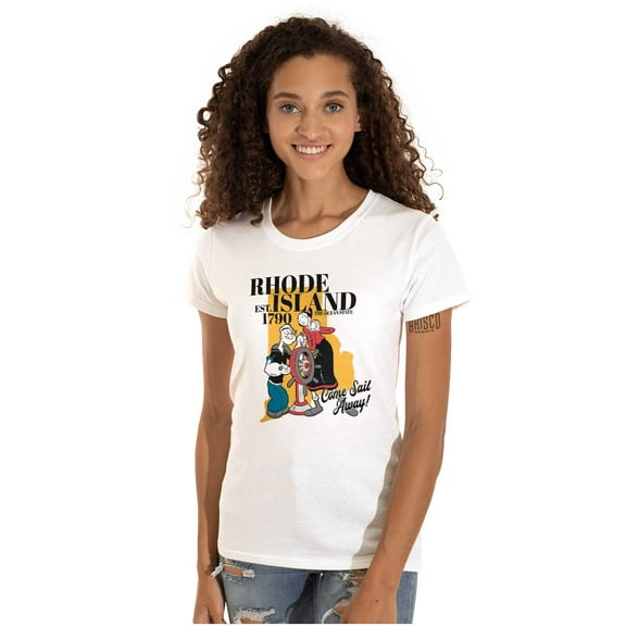 Popeye Olive Oyl Rhode Island Sailor Women's T Shirt Ladies Tee Brisco Brands M