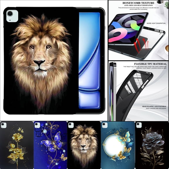 Shockproof Case for iPad Air 11-in M4/M3/M2 (2026/2025/2024) Soft TPU Tablet Cover