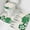 Green Beige, variant on St. Patricks Day Bathroom Rugs Mat Sets 3 Piece, Shamrock Grasses Green Plaid Bath Shower Rugs with U-Shaped Contour Toilet Mat, Small Absorbent Bathtub Runner Rugs Floor Mats