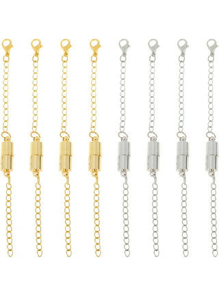 Beinhome 22Pcs Magnetic Jewelry Clasps and Necklace Extenders Gold