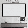 thumbnail image 4 of Toot shadow Projector Screen 84 inch White Milk Shred Black Background Wrinkle-Free Design Soft Projection Screen Indoor Outdoor, 4 of 6