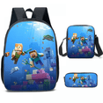thumbnail image 4 of My World Cartoon Student Schoolbag Three-piece Set, Game Surrounding Backpack, Free Size-week, 4 of 4