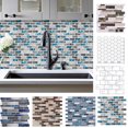 thumbnail image 1 of Gwong Decoración hogareña Etiqueta engomada de la pared del azulejo de mármol a prueba de agua de la autoadhesiva 3D Gwong 21052631, 1 of 7