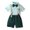 B-Army Green, variant on Toddler Boy Formal Gentleman Suits Bowtie Dress Shirt Suspenders Pants Children's Day Outfit Boy Boy Outfits 12-18 Months