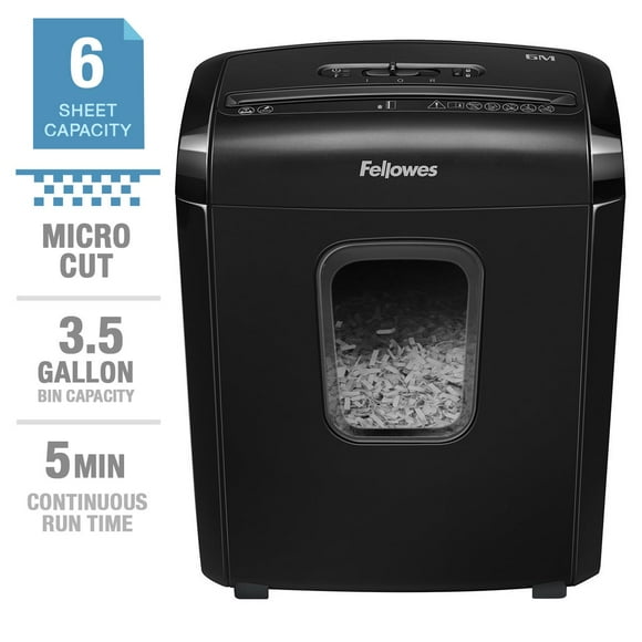 SecureCut 6-Sheet Micro-Cut Paper Shredder – Ultra Quiet with Safety Lock & Compact Design