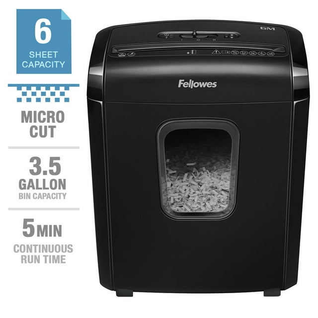 SecureCut 6-Sheet Micro-Cut Paper Shredder – Ultra Quiet with Safety Lock & Compact Design