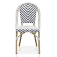 thumbnail image 2 of Furniture of America Devey Aluminum Patio Chairs in Black and White (Set of 2), 2 of 6