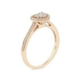thumbnail image 4 of 1/4ct TW Diamond 10K Yellow Gold Heart Shaped Cluster Halo Engagement ring, 4 of 6