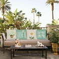 thumbnail image 5 of Set of 4 Dasiy Pillow Covers 16x16 Spring Summer Pillow Covers Hello Sunshine Pillow Covers Cushion Covers Square Cotton Linen Pillow Cases for Couch Sofa Patio Outdoor Home Decor(16 Inch), 5 of 5