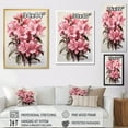 thumbnail image 4 of Designart "Blissful Floral Adornment I" Rhododendron Floater Framed Canvas Art Print, 4 of 5