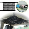 Xinduolei Car Ceiling Cargo Net Double Layer Car Roof Storage Organizer