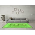 thumbnail image 3 of Ahgly Company Indoor Square Abstract Green Modern Area Rugs, 3' Square, 3 of 4
