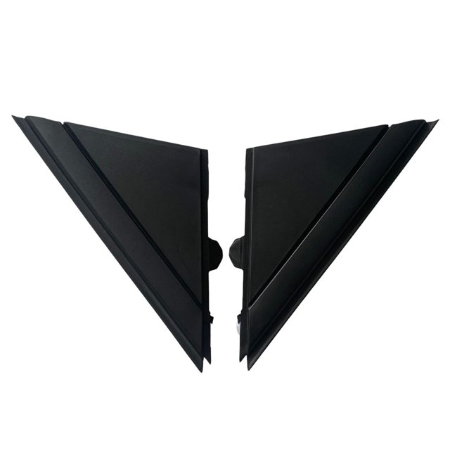 Riwesomey 2 piezas de placa embellecedora para coche, tamaño compacto, color negro mate, componentes de vehículo, pieza reemplazada, cubierta Vehículos, repuestos y accesorios Mis