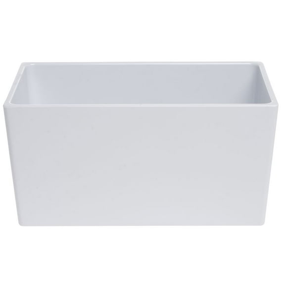 HUBERT® Food Pan 1/3 Size Bright White Melamine Modular Pan - 6" H