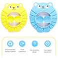 thumbnail image 2 of Bonnet de Douche, 2 Pcs Bonnets de Shampooing Imperméables Réglables, Bonnet de Protection pour Enfants pour Soins des Tout-Petits-Jaune, Bleu, 2 of 5