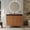 Brown + Gold + Walnut + White, variant on FFZ 36" Freestanding Bathroom Vanity with Faux Marble Top, Ceramic Sink, 5 Drawers & Stainless Steel Legs,4 Colors for Bathromm and Living Room