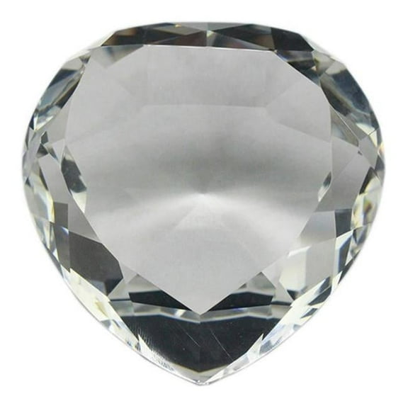 Heim Concept JA-16004 Jiallo Heart Shape Paperweight Crystal, Clear