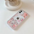 thumbnail image 1 of INS Kawaii Sanrio Hello Kitty Quicksand Phone Case For iPhone 15 14 13 12 11 Pro Max XR XS MAX X 7 8 Plus Cute Anti-drop Cover RJ, 1 of 6