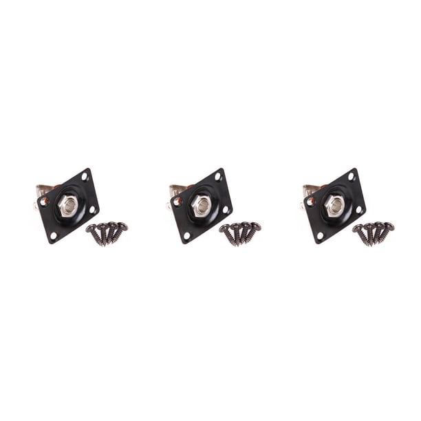 Soidarity Panel de toma de Audio para guitarra eléctrica Gibson TL, 1/4 , 6,35mm, montaje de conector de Audio cuadrado Type4 NO4 Soidarity CBP097351