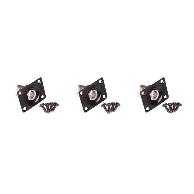 Soidarity Panel de toma de Audio para guitarra eléctrica Gibson TL, 1/4 , 6,35mm, montaje de conector de Audio cuadrado Type4 NO4 Soidarity CBP097351