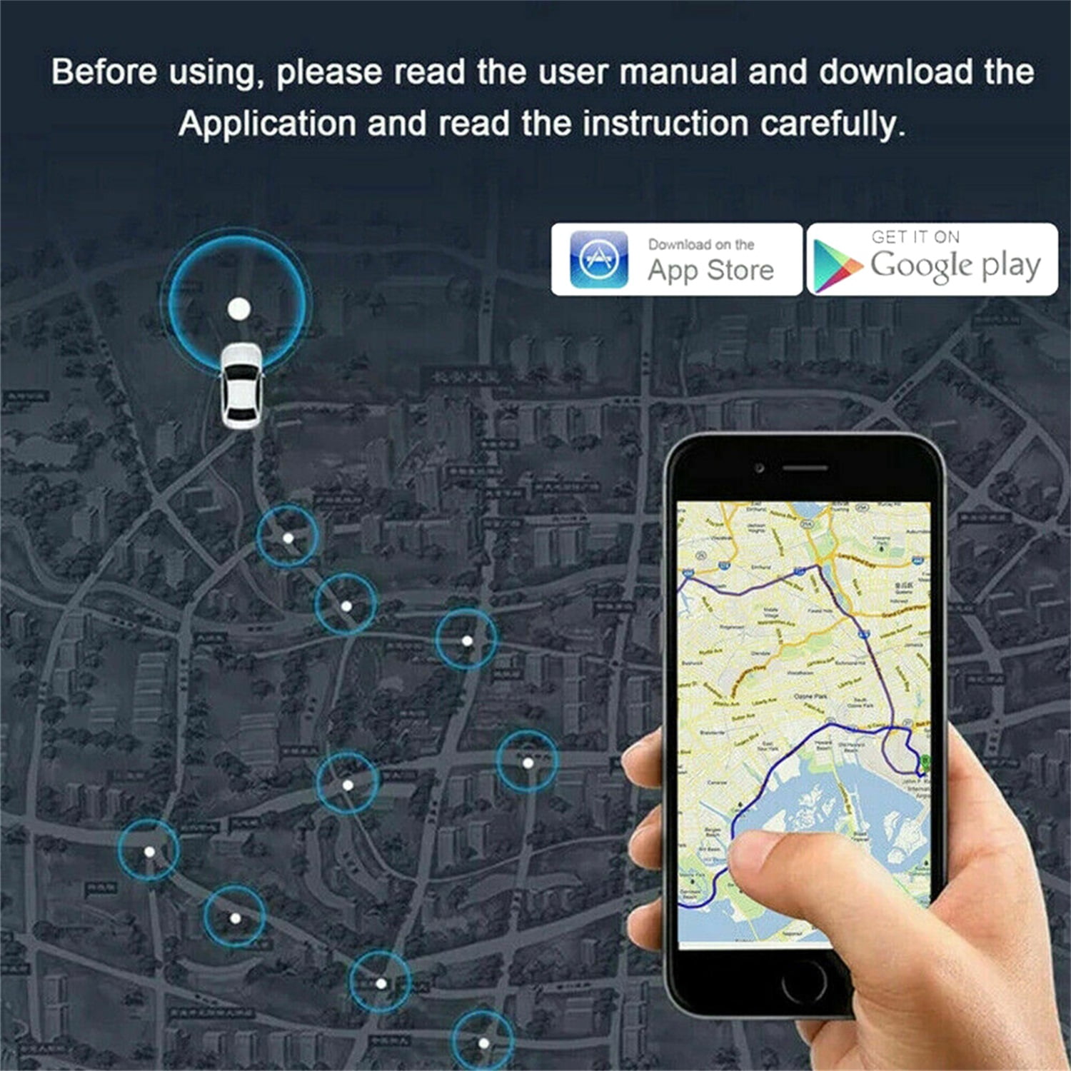 Pefilos 82 ft Anti-lost Wireless GPS Tracker Locator Finder For Kid Key Pet Dog Bicycle, Bag, Black Pefilos 82 ft Anti-lost Wireless GPS Tracker Locator Finder For Kid Key Pet Dog Bicycle, Bag, Black