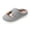 Gray, variant on Women's Halloween Plush House Slippers, Cute Pumpkin & Ghost Embroidered Closed Toe Mules, Warm Lined Non-Slip Winter Footwear