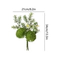 thumbnail image 3 of Ramo de bolas verdes artificiales Centro de mesa floral falso para boda, decoración del hogar, mesa de comedor, sala de estar, estilo moderno, 3 of 6