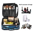 thumbnail image 2 of FORMRS Travel Makeup Bag Large Capacity Train Case Cosmetic Organizer with Adjustable Dividers, Floral Moon, 2 of 8