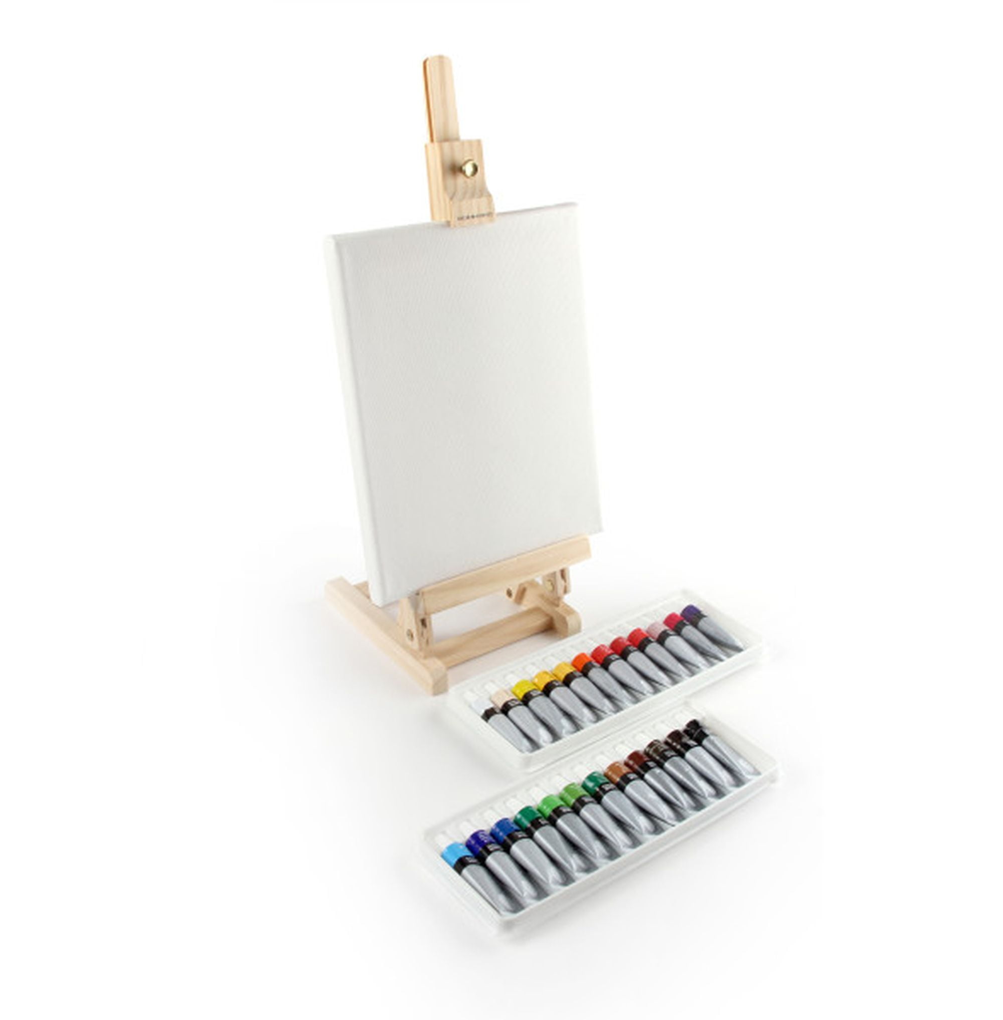 DALER AND ROWNEY Simply Complete Art Set & Full Size Easel Wood