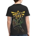 thumbnail image 2 of The Legend Of Zelda Teen T-Shirt Crewneck Short Sleeve Double-Sided Print Summer Tee Shirts Top For Youth Boys Girls Children Small, 2 of 7