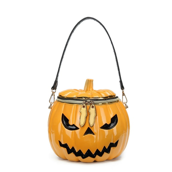 Women Novelty Shoulder Crossbody Bag Halloween Purse Handbag Pumpkin Shape Messengers Bag for Everyday